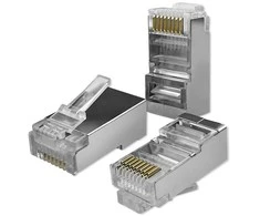 Qoltec RJ45 modulinis jungties kištukas | CAT5e | FTP | Auksu padengti kontaktai | 10 vienetų