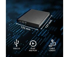 Qoltec išorinis DVD-RW įrašymo įrenginys USB 2.0