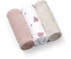 EgaKids BabyOno BabyOno vystyklai medvilniniai 3 vnt kreminis 828/03