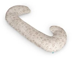 CebaBaby maitinimo pagalvė dżersej duo ruda gėlės W-885-000-828