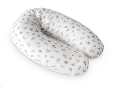 CebaBaby maitinimo pagalvė dżersej multi balta gėlės W-880-000-829