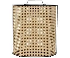 1,2W LED pastatomas įkraunamas lauko šviestuvas, medžio/juodos sp., 2800-3200K, dimeriuojamas, su saulės baterija