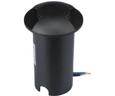 1W LED įleidžiamas į žemę šviestuvas, juodos sp., 6400K, IP67