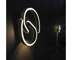 22W LED sieninis šviestuvas, juodos/baltos sp., 4000K