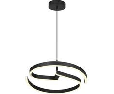 25W LED pakabinamas šviestuvas, juodos/baltos sp., 4000K
