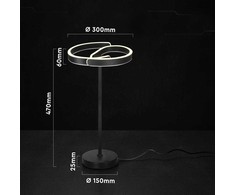 25W LED stalo šviestuvas, juodos/baltos sp., 4000K