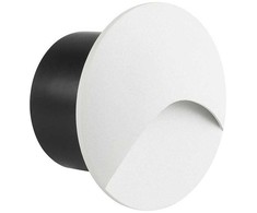 3W LED įleidžiamas sieninis šviestuvas laiptų apšvietimui, baltos sp., 3000K, IP65