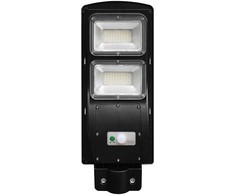 V-tac 8W LED gatvės šviestuvas su saulės baterija, juodas, 6000K