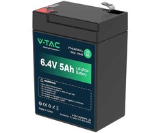 V-TAC LiFePO4 ličio akumuliatorius 6.4V 5AH
