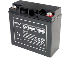V-TAC 12V 18Ah gelio akumuliatorius, 5 metai garantija
