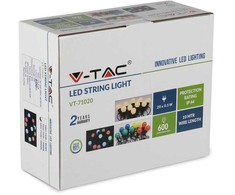 V-tac 20x0,5W lempučių girlianda, 6000K, 10m
