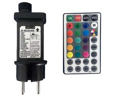V-tac 15x0,5W LED lempučių girlianda, RGB, 13m, IP44