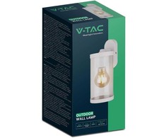 V-tac Sieninis šviestuvas, E27, juodas, IP44