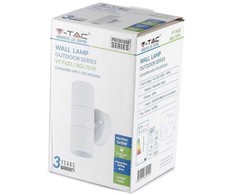 V-tac GU10 sieninis šviestuvas, IP44, baltos matinės sp.