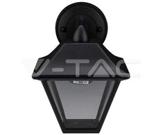 V-tac Sieninis lauko šviestuvas, IP44. Įsukama E27 lemputė iš apačios, juodas.