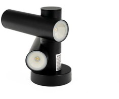V-tac 6W LED sieninis šviestuvas, juodas, 4000K