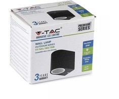 V-tac Ant sienos tvirtinamas GU10 laikiklis, juodas, IP44