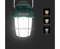 V-tac 5W LED įkraunamas žibintas, žalias, 2700-6500K, IP44, dimeriuojamas