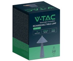 V-tac 3W LED įkraunamas stalo šviestuvas, mėlynas, 3000-6000K, dimeriuojamas