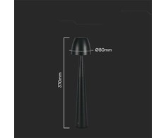 V-tac 3W LED įkraunamas stalo šviestuvas, juodas, 3000-6000K, dimeriuojamas