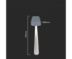 V-tac 3W LED įkraunamas stalo šviestuvas, baltas, 3000-6000K, dimeriuojamas