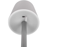 V-tac 3W LED įkraunamas stalo šviestuvas, pilkas, 3000K, dimeriuojamas