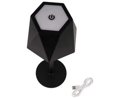 V-tac 1,5W LED įkraunamas stalo šviestuvas, juodas, 3000-6000K, dimeriuojamas