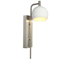 10W LED sieninis šviestuvas, nikelio/baltos sp., 3000K