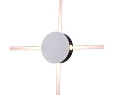 V-tac 4W LED sieninis šviestuvas, apvalus, baltas, IP65, 3000K