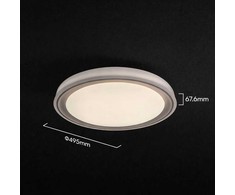 Lubinis šviestuvas 30/60W LED paviršinis šviestuvas, rudos sp., 3000-6500K, dimeriuojamas