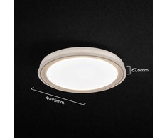 Lubinis šviestuvas 30/60W LED paviršinis šviestuvas, aukso sp., 3000-6500K, dimeriuojamas