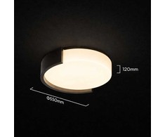 63W LED lubinis šviestuvas, juodos sp., 3000/4000/6000K, dimeriuojamas
