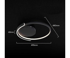 70W LED lubinis šviestuvas, juodas, 3000-6500K, dimeriuojamas