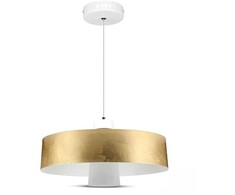 Pakabinamas šviestuvas 7W pakabinamas LED šviestuvas V-TAC, Ø340, aukso spalva, metalas / akrilas, 4000K (natūraliai balta)
