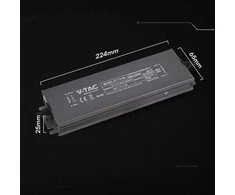 150W LED maitinimo šaltinis, 12V, 12.5A, IP67