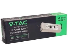 150W Maitinimo šaltinis V-TAC, 12V, 12.5A, plastikiniu korpusu, IP67