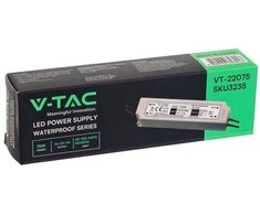 75W Maitinimo šaltinis V-TAC, 12V, 6A, plastikiniu korpusu, IP67