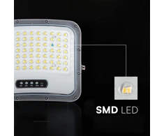 12W LED prožektorius su saulės baterija, juodas, 3000/4500/6500K, dimeriuojamas