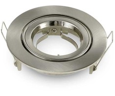 GU10 lemputės rėmelis V-TAC, apvalus, nikelio sp, Φ95 x 32 mm