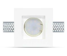 GU10 lemputės rėmelis V-TAC, baltas, kvadratinis, 100x100mm