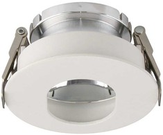 V-tac GU10 lemputės įmontuojamas rėmelis, apvalus, 80x42mm, baltos/chromo spalvos