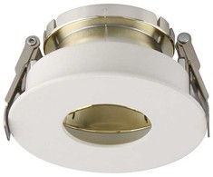 V-tac GU10 lemputės įmontuojamas rėmelis, apvalus, 80x42mm, baltos/aukso spalvos