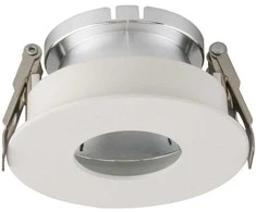 V-tac GU10 lemputės įmontuojamas rėmelis, apvalus, 80x42mm, baltos/chromo spalvos