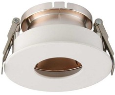 V-tac GU10 lemputės įmontuojamas rėmelis, apvalus, 80x42mm, baltos/rožinio aukso spalvos