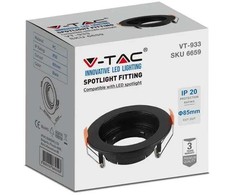 V-tac Lemputės laikiklis GU10, juodas