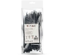 Opaski zaciskowe V-TAC 2.5x150mm juoda 8kg Nylon66 (pakuotė. 100szt)