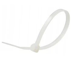 Opaski zaciskowe V-TAC 4.5x150mm balta 22kg Nylon66 (pakuotė. 100szt)