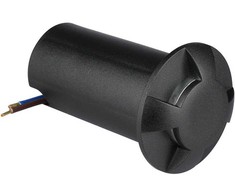 V-tac 1W LED įmontuojamas grindinio šviestuvas, juodas, 3000K, IP67