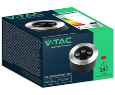 6W LED įleidžiamas į žemę šviestuvas, sidabro sp., 3000K, IP67