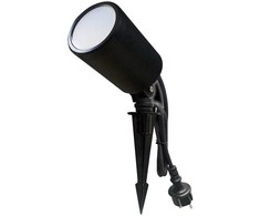 V-tac 7W LED įsmeigiamas šviestuvas, juodas, suderinamas su AMAZON ALEXA ir GOOGLE HOME, 3000-6500K/RGB